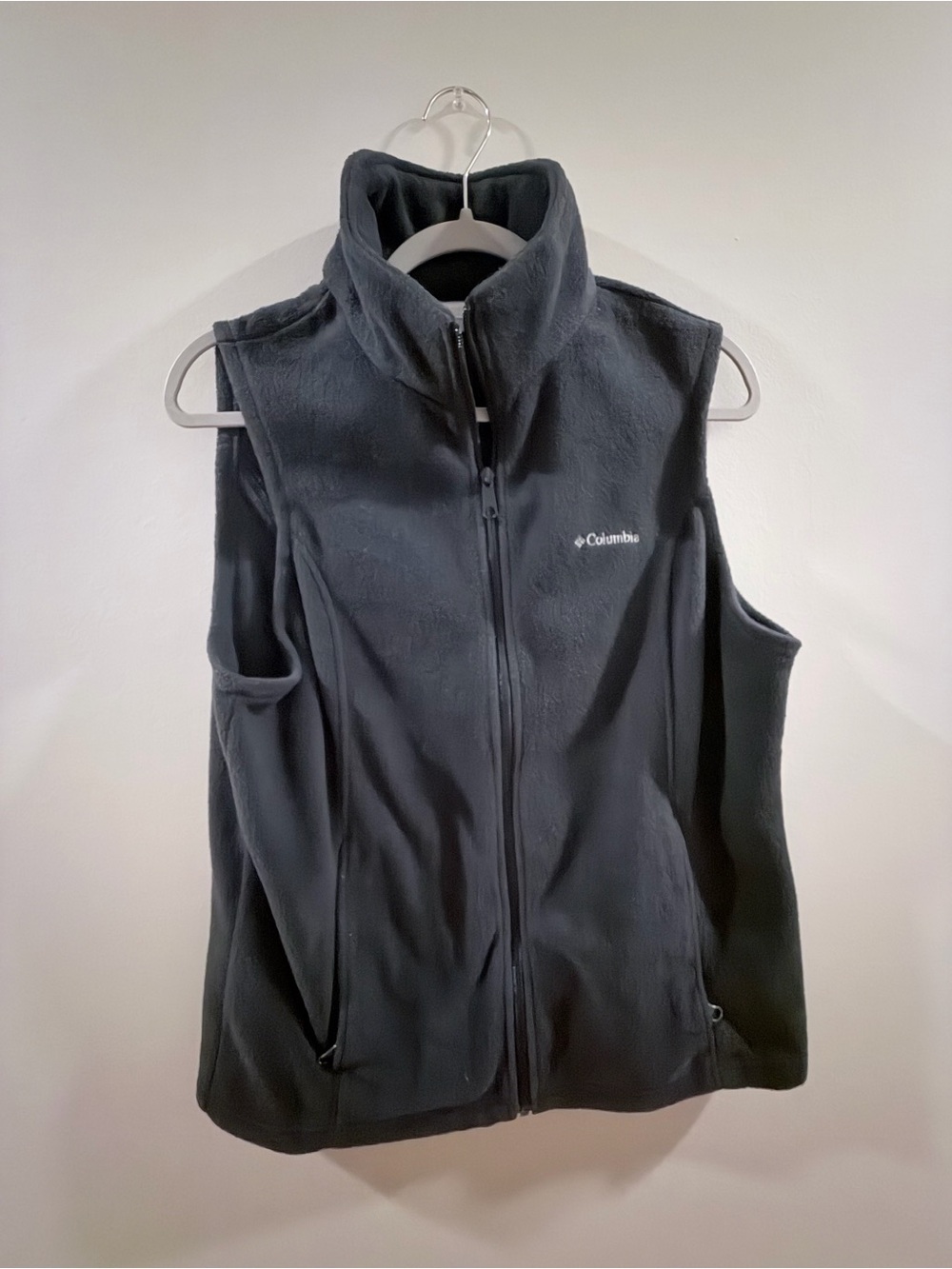 Columbia Women’s Black Full‑Zip Fleece Vest